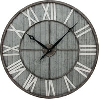Firstime & Co.® Антички брановиден метален wallиден часовник, рустикален, аналоген, 31. 31. во