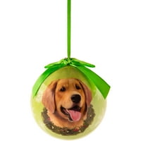 Колекција на кучиња Декоративна распрскувачка божиќна топка украс