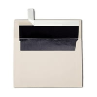 Luxpaper A Foil обложени коверти, 1 4, Peel & Press, Lb. Natural W Black поставеност, пакет