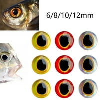 Ruibeauty Риболов Наведуваш Око, 3D-Холографски Риболов Наведуваш Очи за Мува Врзување Налепници