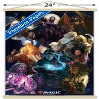 Магија: Собирот-Група Ѕид Постер Со Дрвена Магнетна Рамка, 22.375 34