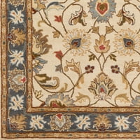 Уметнички ткајачи Чака сина слонова коска традиционален килим од 5 '8'