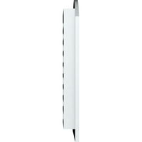 Ekena Millwork 16 W 18 H Arch Top Gable Vent Funtional, PVC Gable отвор со 1 4 рамка за рамна трим