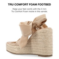 Gournee Collection Womens Surria tru Comfort Fonam Espadrille платформа клинови сандали