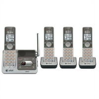& T Cl Dect 6. Телефон безжичен безжичен систем и повик за повик на повик, сребро, слушалки