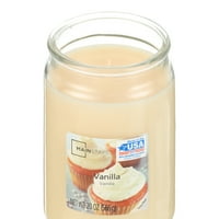 Главни мириси на ванила миризлива со една свеќа за стаклена тегла, мл., 2-пакет