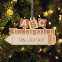 Персонализиран наставник за дрво за Божиќ - Наставник за градинки во АБЦ