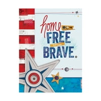 Трговска марка ликовна уметност „зборови на слобода 4“ платно уметност од Холи Конгер