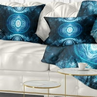 Дизајнрт Кабалистичка светло сина шема - Апстрактна перница за фрлање - 12x20