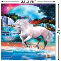 Морено - Ликовна Уметност-Еднорог Ѕид Постер, 22.375 34