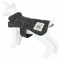 Touchdog ® 2-Во-Windowpane Плетенка Куче Јакна Со Појавување На Реверзибилни Куче Мат