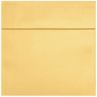 Коверти за коверти и печати на хартија од плоштад, 80lb, 1 2, злато металик, пакет