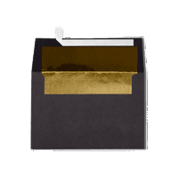 Luxpaper Покани за покана, 1 4, lb. црна со златна обвивка, пакет