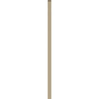 Ekena Millwork 34 W 45 H Timberthane Рустикален мазен лак на врвот ФАУ дрво Нефункционален гејбл вентил, подготвен тен