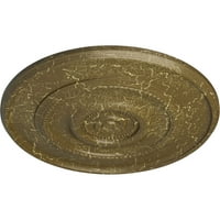 30 OD 1 4 P Dylar тавански медалјон, рачно насликана мисисипи од калта од Мисисипи