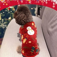 Елејдул Божиќно Руно Куче Топла Облека Памучно Милениче Зимска Облека За Мало Куче Мачка Кошула Кученце Куче Костим Чивава Јорки