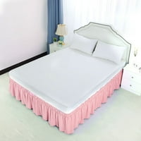 Уникатни поволни цени еластично здолниште со кревети со прашина со 15 капка светло розова кралица