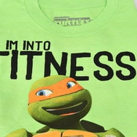 Тинејџерски мутант нинџа желки во фитнес момчиња графички мета