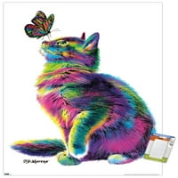 Морено-Мачка И Пеперутка Ѕид Постер, 22.375 34