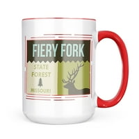 Неонблонд Национална Американска Шума Огнена Вилушка државна Шумска Кригла подарок за љубителите На Кафе Чај